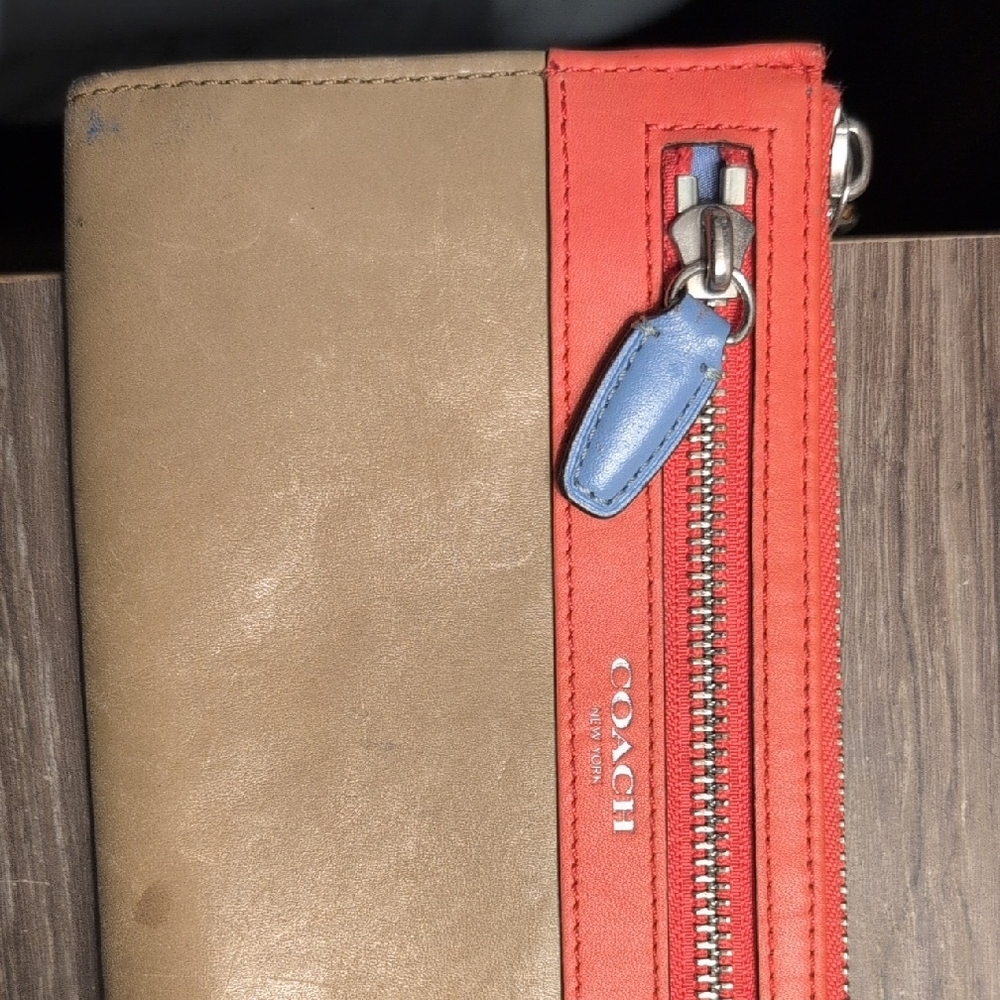 Coach Pink Wristlet Clutch with Wrist Strap - Picture 3 of 10